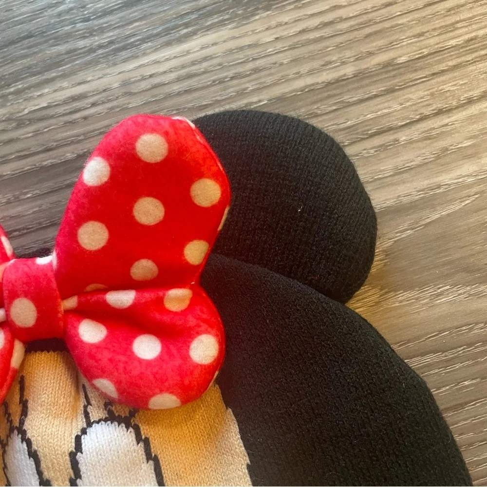 Disney Minnie Mouse Black and Red Peruvian Hat‎